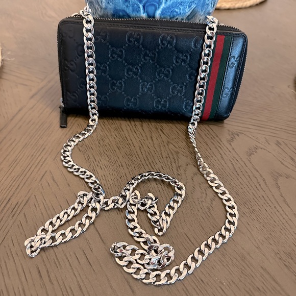 Gucci Guccissima leather zip around wallet - Picture 1 of 6